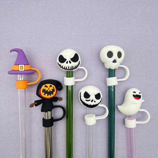 Jack & Sally Straw Toppers