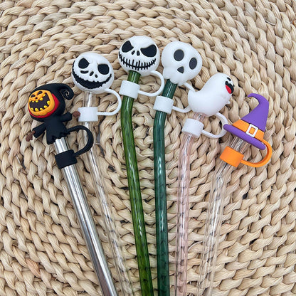 Jack & Sally Straw Toppers